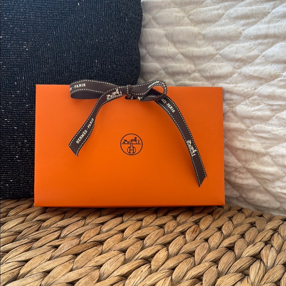 Hermès Orange Gift Box with Ribbon